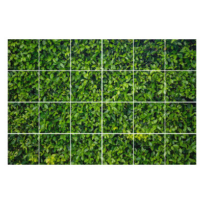 Autocolante gresie Frunze verzi dense