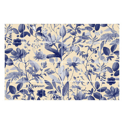 Autocolante pentru gresie Motiv floral vegetal