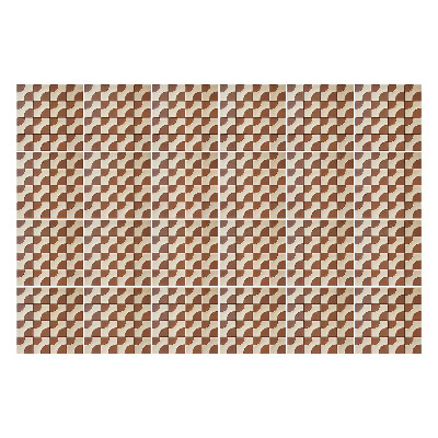 Autocolante pentru gresie Valuri într-un aranjament geometric