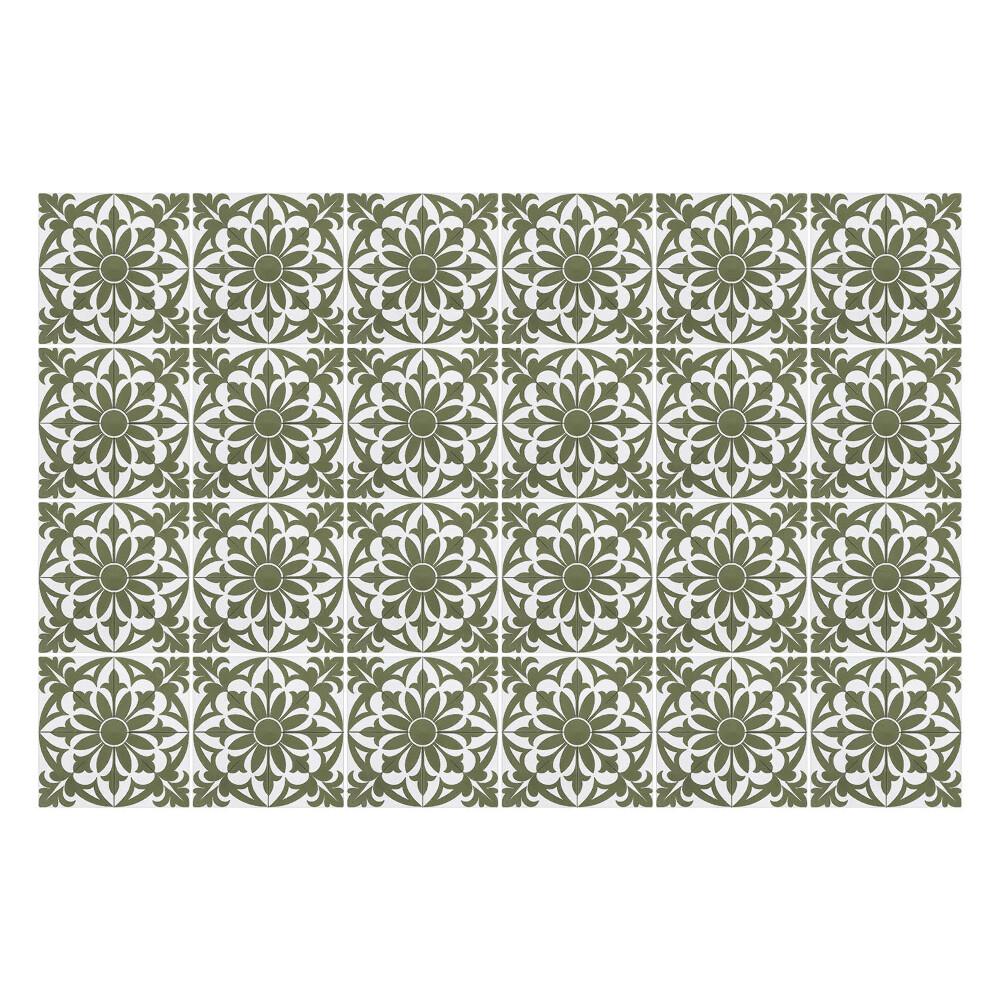 Autocolante gresie si faianta Motiv floral într-o plasă