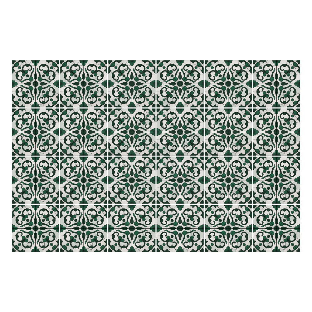 Autocolante gresie Motiv floral în fundal