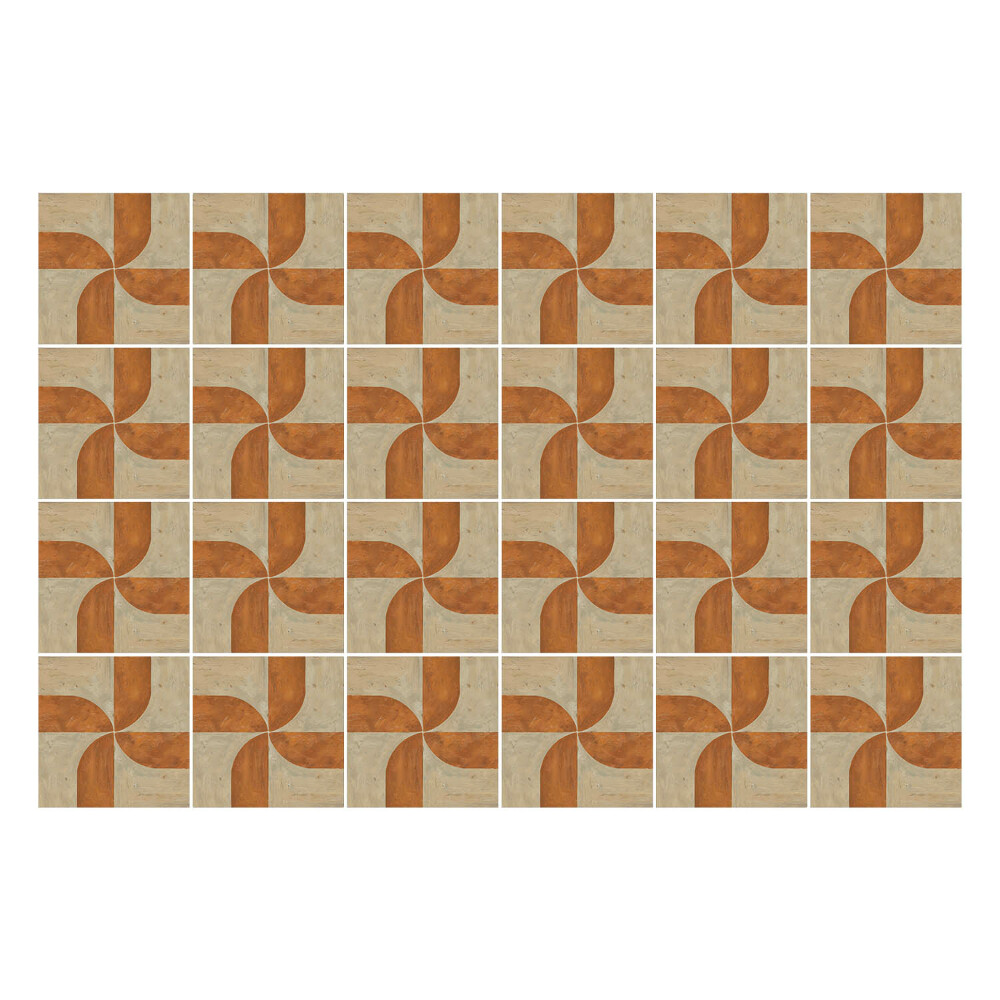 Autocolante pentru gresie Geometrie cu arcuri