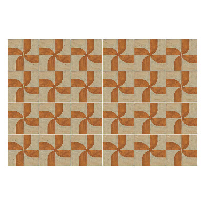 Autocolante pentru gresie Geometrie cu arcuri