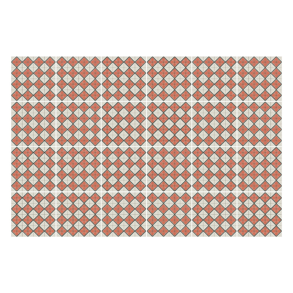 Autocolante gresie si faianta Romburi și pătrate spațiale