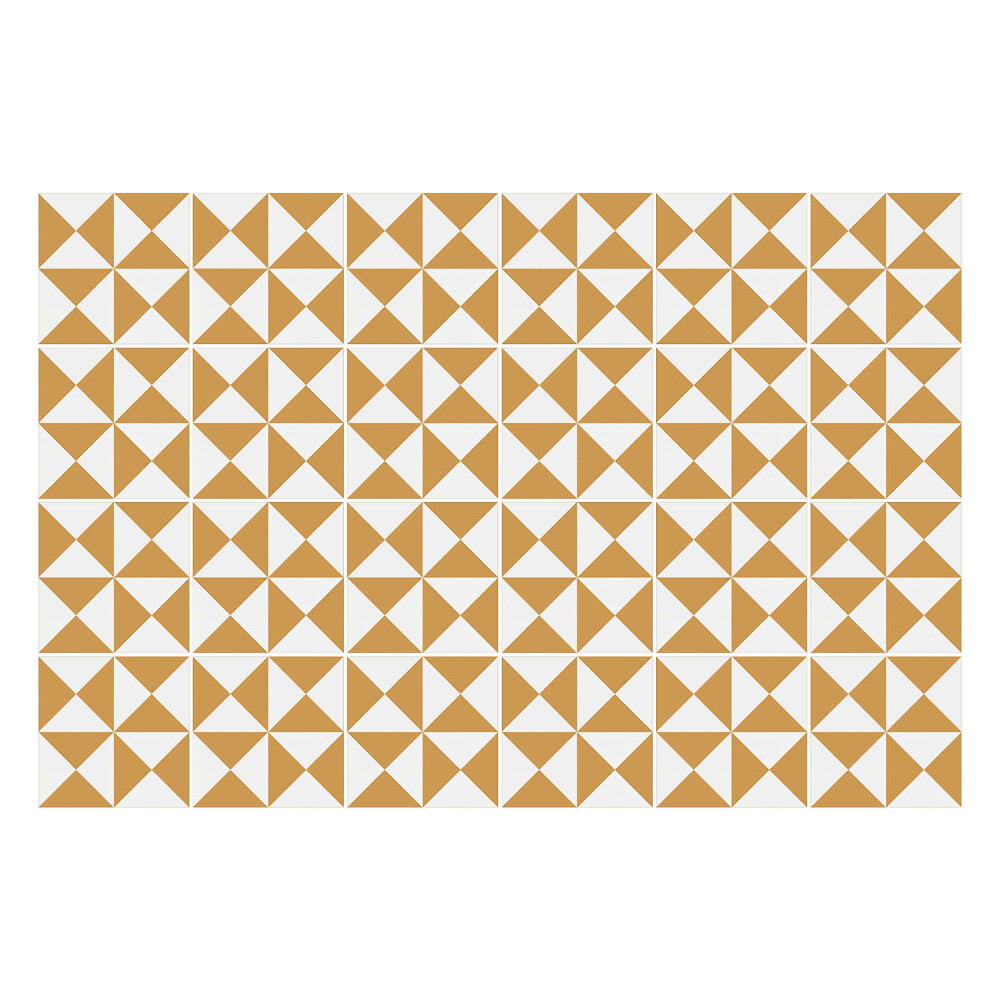 Autocolante pentru gresie Triunghiuri geometrice într-o grilă