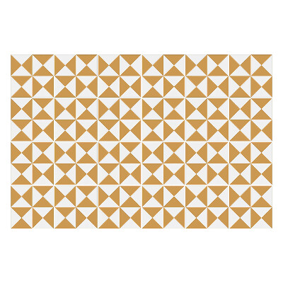 Autocolante pentru gresie Triunghiuri geometrice într-o grilă