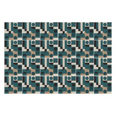 Autocolante gresie si faianta Geometrie cu cercuri