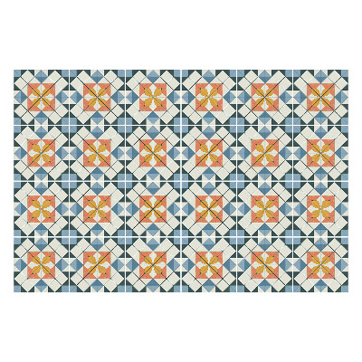 Autocolante gresie Motive florale într-o plasă