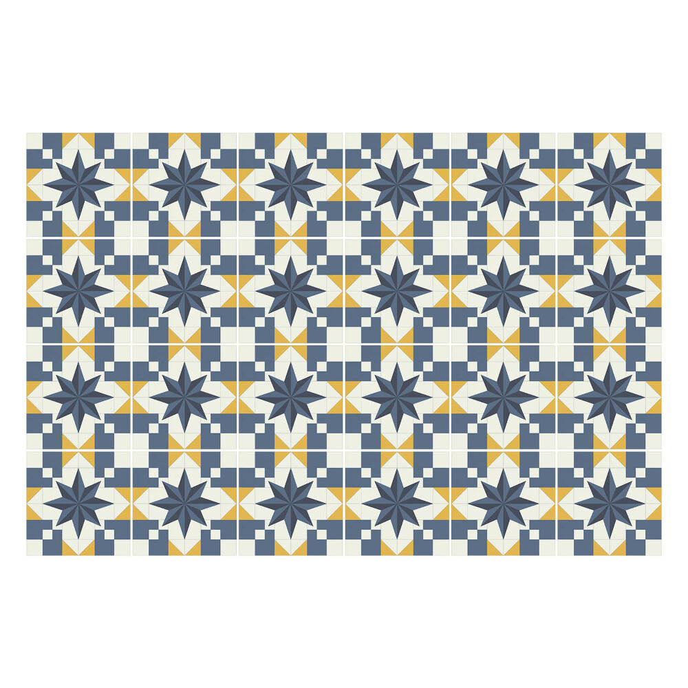 Autocolante gresie si faianta Geometrie cu stele