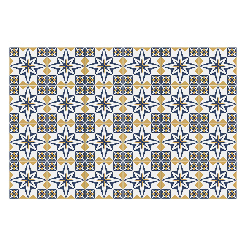 Autocolante gresie Stele și romburi simetrice