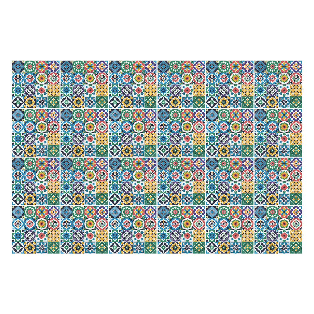 Autocolante gresie si faianta Ornamente florale într-o plasă