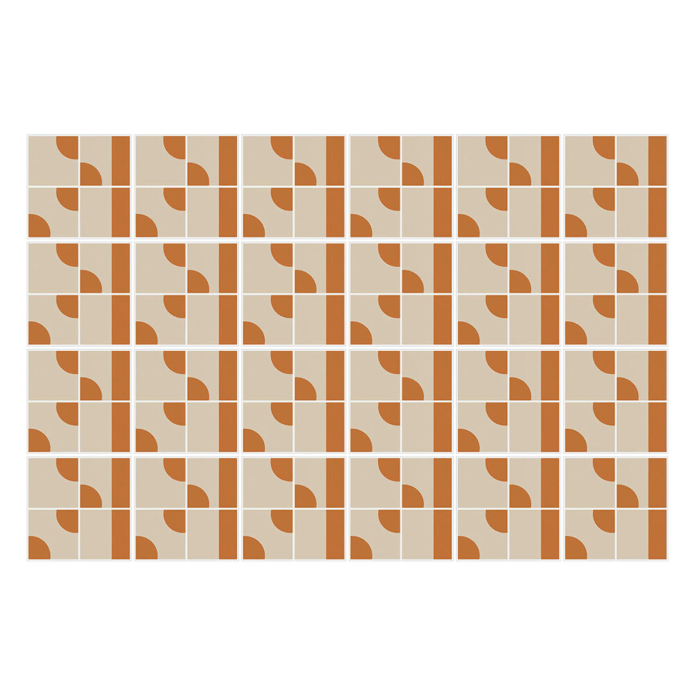 Autocolante gresie Forme geometrice într-o grilă