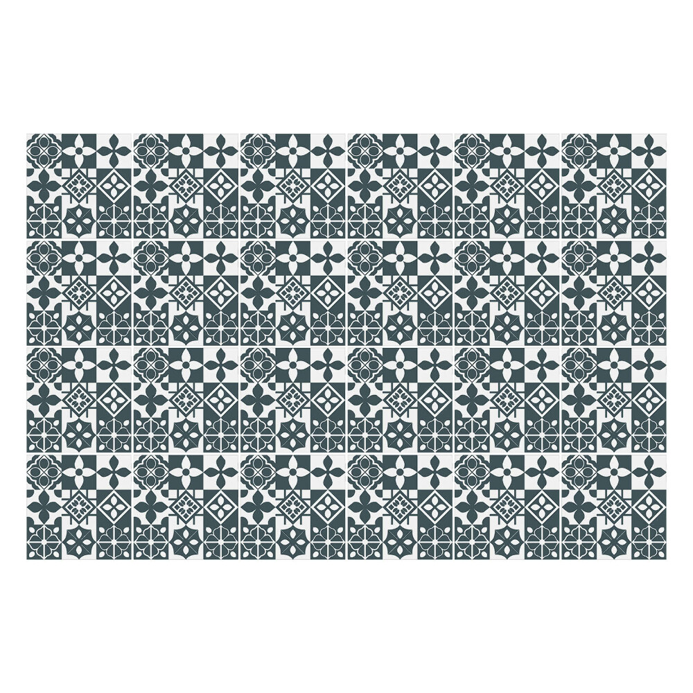 Autocolante gresie Motive florale geometrice