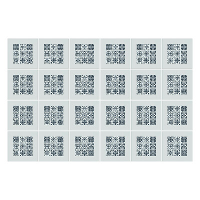 Autocolante pentru gresie Motive florale într-o plasă