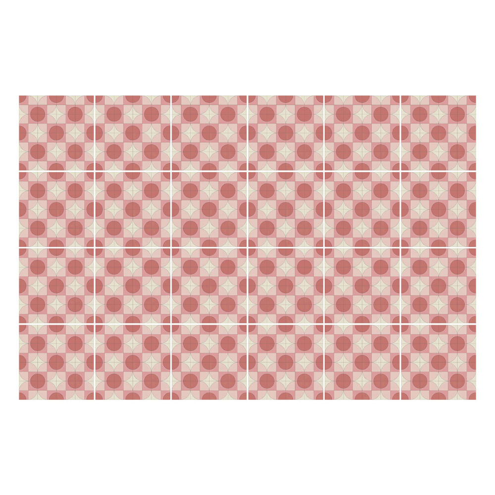 Autocolante gresie si faianta Forme geometrice într-o grilă