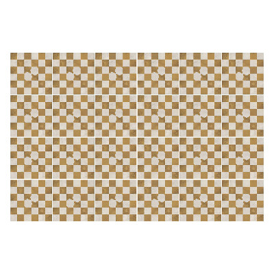 Autocolante gresie Tablă de șah cu motiv floral