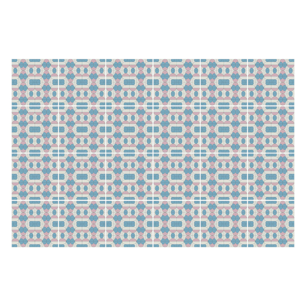 Autocolante gresie si faianta Forme geometrice în machetă