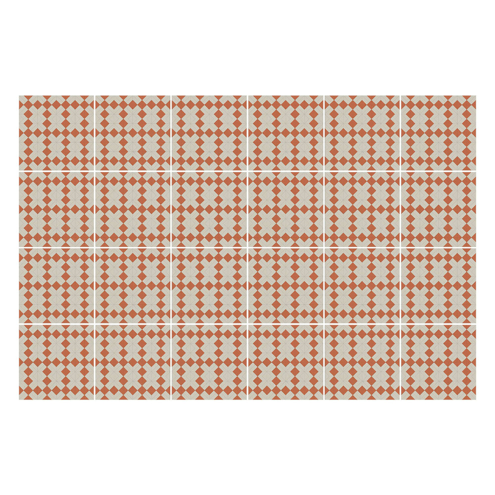 Autocolante gresie si faianta Romburi geometrice într-o grilă