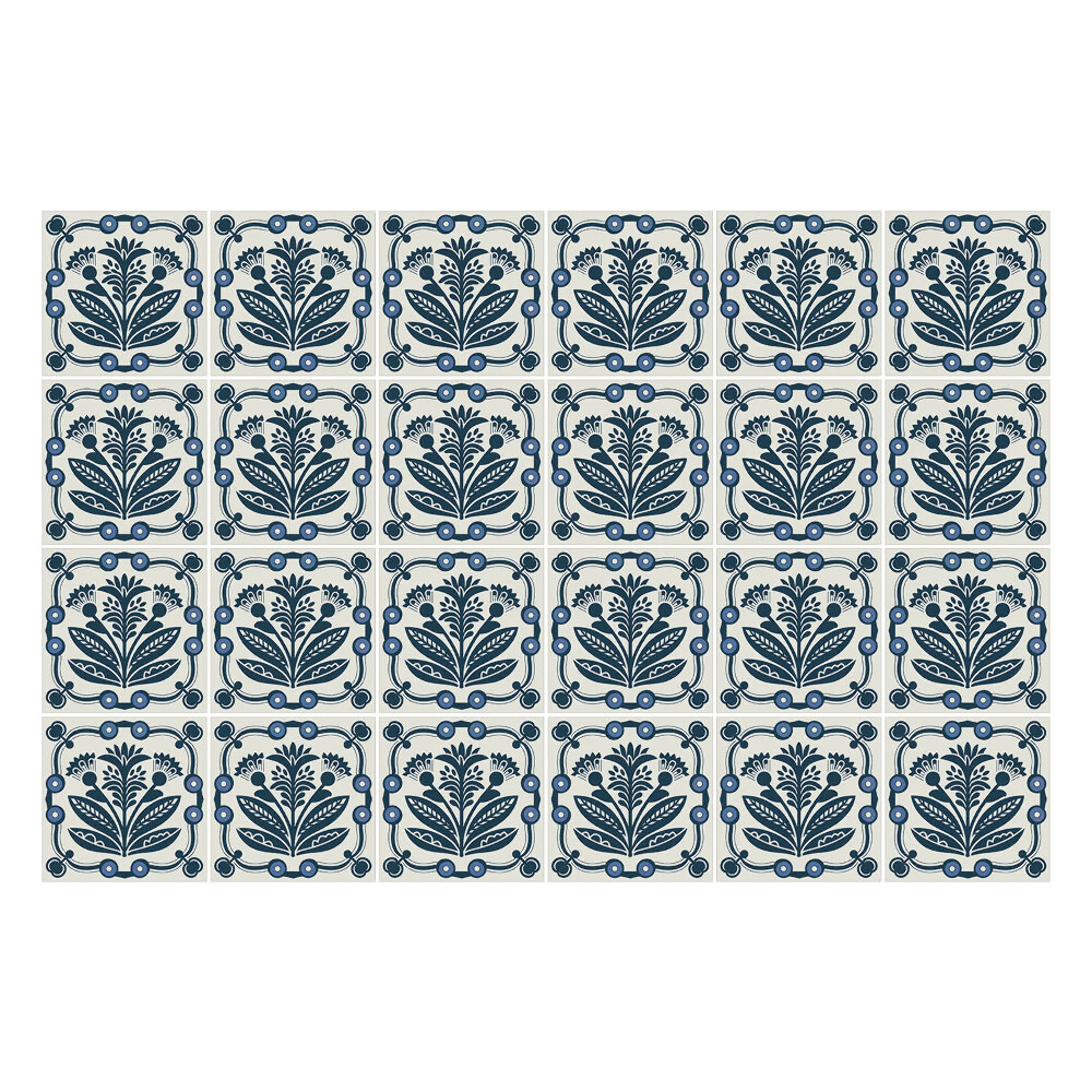 Autocolante gresie Motive florale în rame