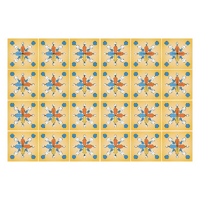 Autocolante gresie Motiv floral cu puncte