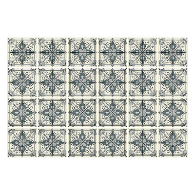 Autocolante gresie Ornamente florale într-o plasă