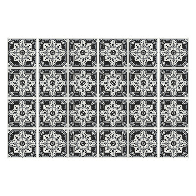 Autocolante gresie si faianta Motiv floral într-o plasă