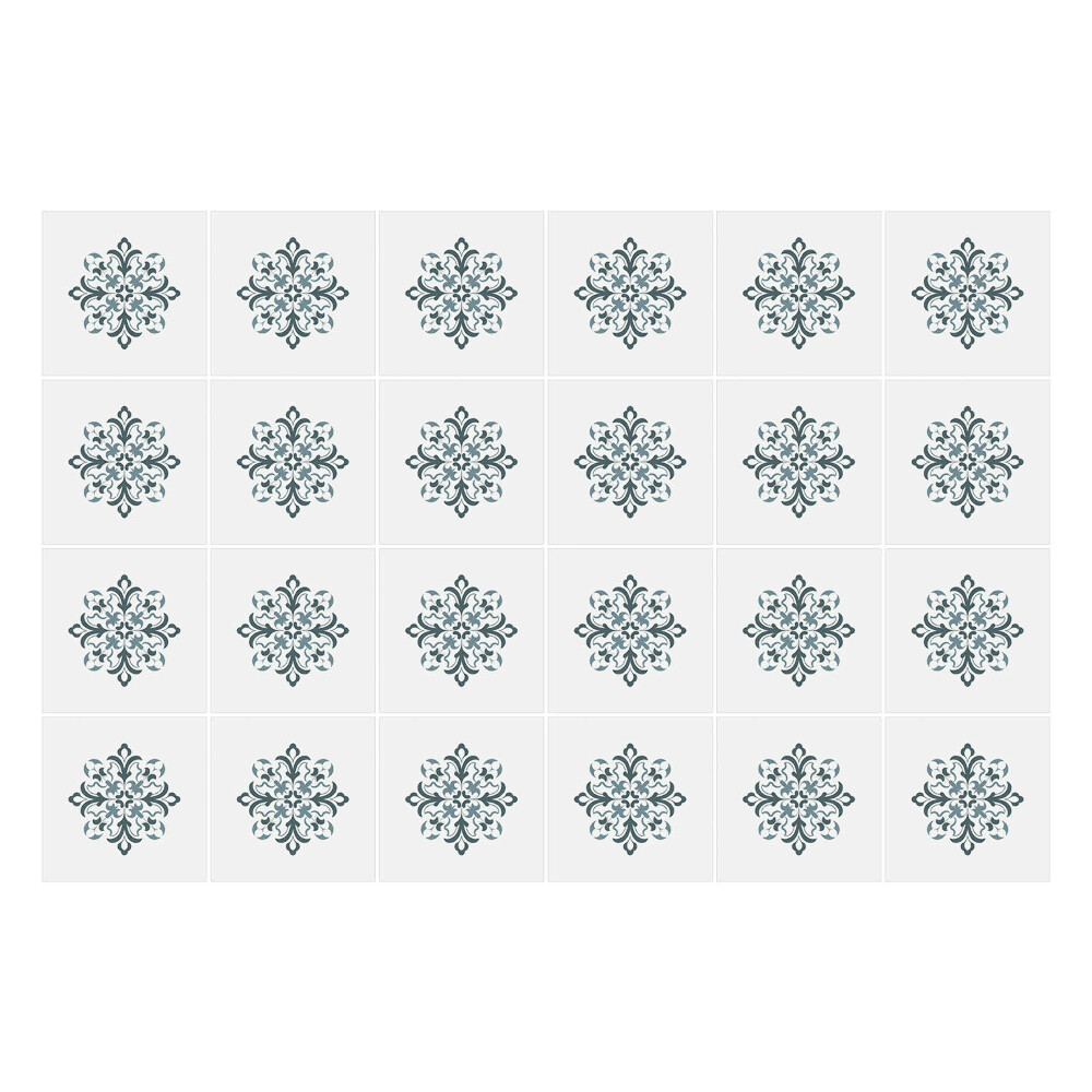 Autocolante gresie si faianta Motiv floral într-o plasă