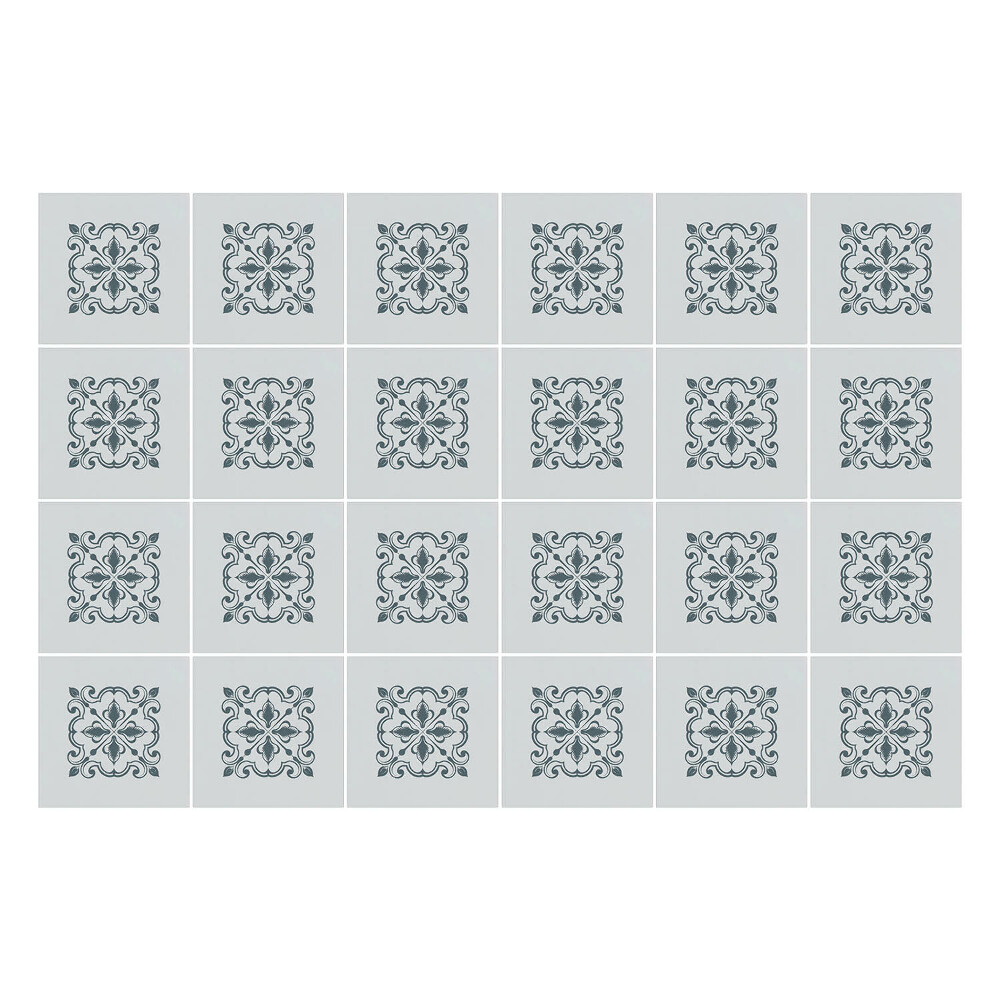 Autocolante gresie si faianta Ornamente florale într-o plasă