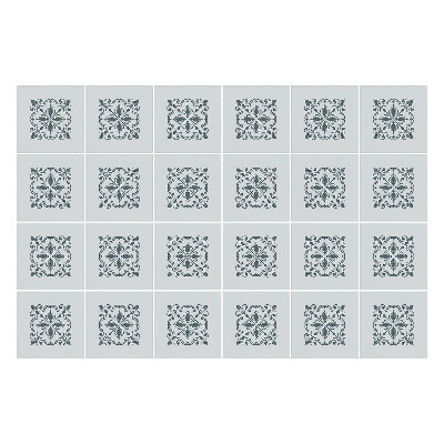 Autocolante gresie si faianta Ornamente florale într-o plasă