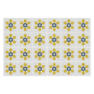 Autocolante pentru gresie Motive florale în aranjament