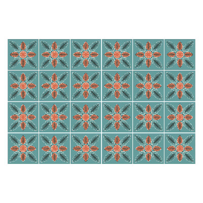 Autocolante pentru gresie Motive florale