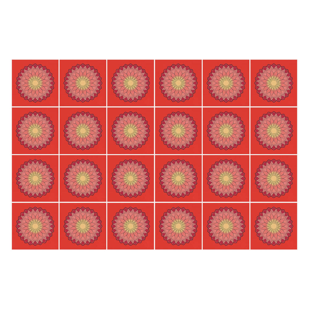 Autocolante pentru gresie Model floral