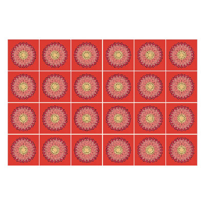 Autocolante pentru gresie Model floral