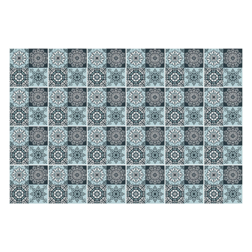 Autocolante gresie Ornamente florale