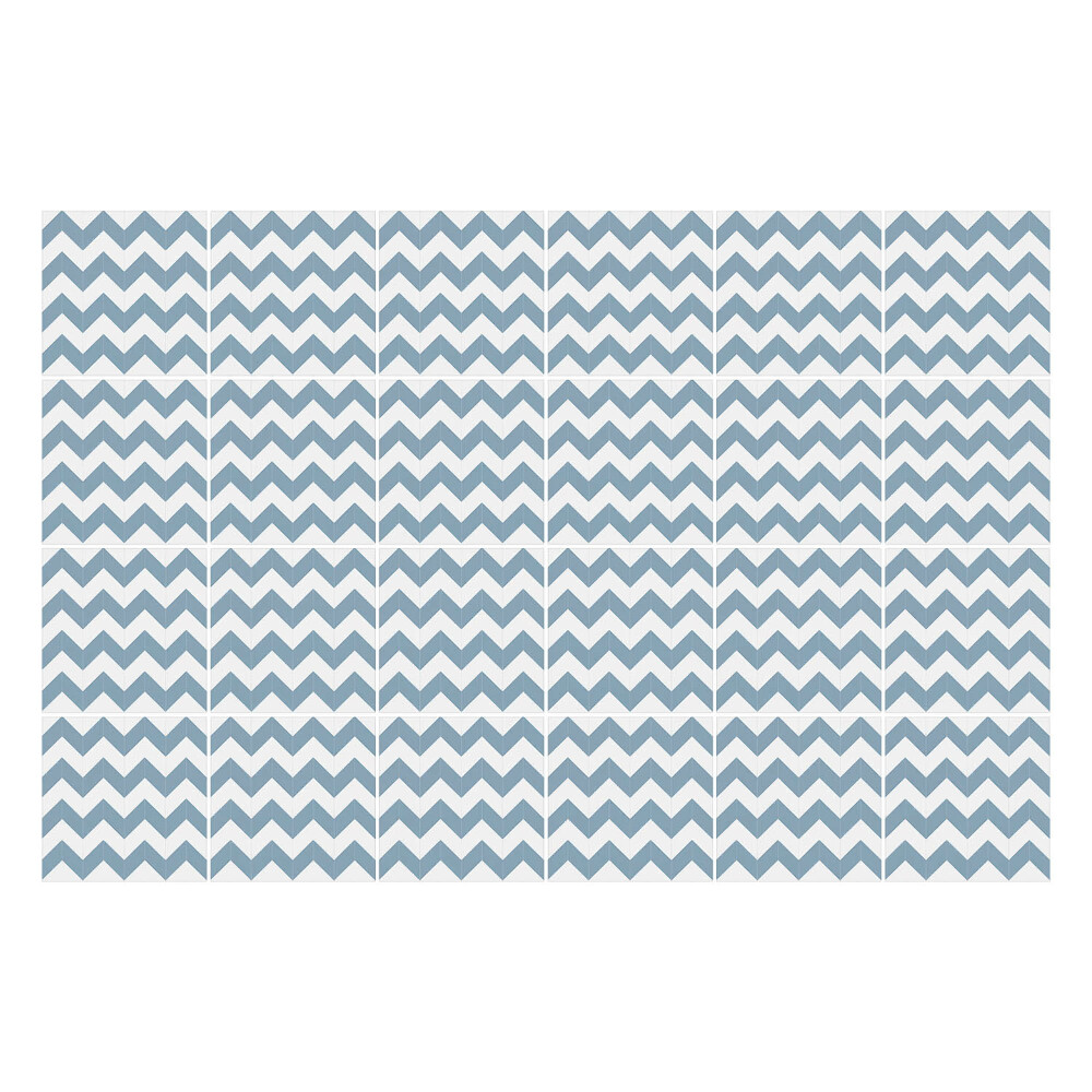 Autocolante pentru gresie Zig-zaguri orizontale