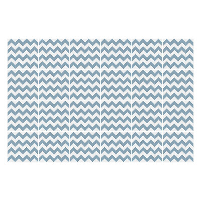 Autocolante pentru gresie Zig-zaguri orizontale