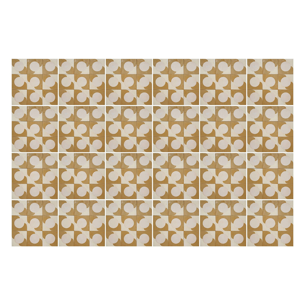 Autocolante gresie Cercuri și pătrate geometrice