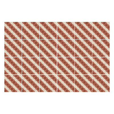 Autocolante gresie Valuri într-un model diagonal