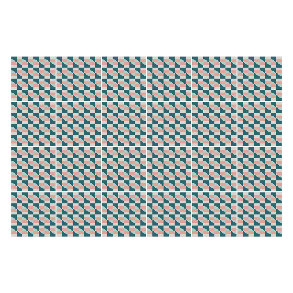 Autocolante gresie si faianta Pătrate geometrice