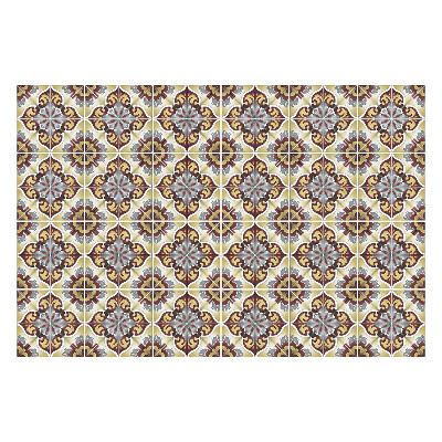 Autocolante gresie si faianta Motiv floral cu ornamente