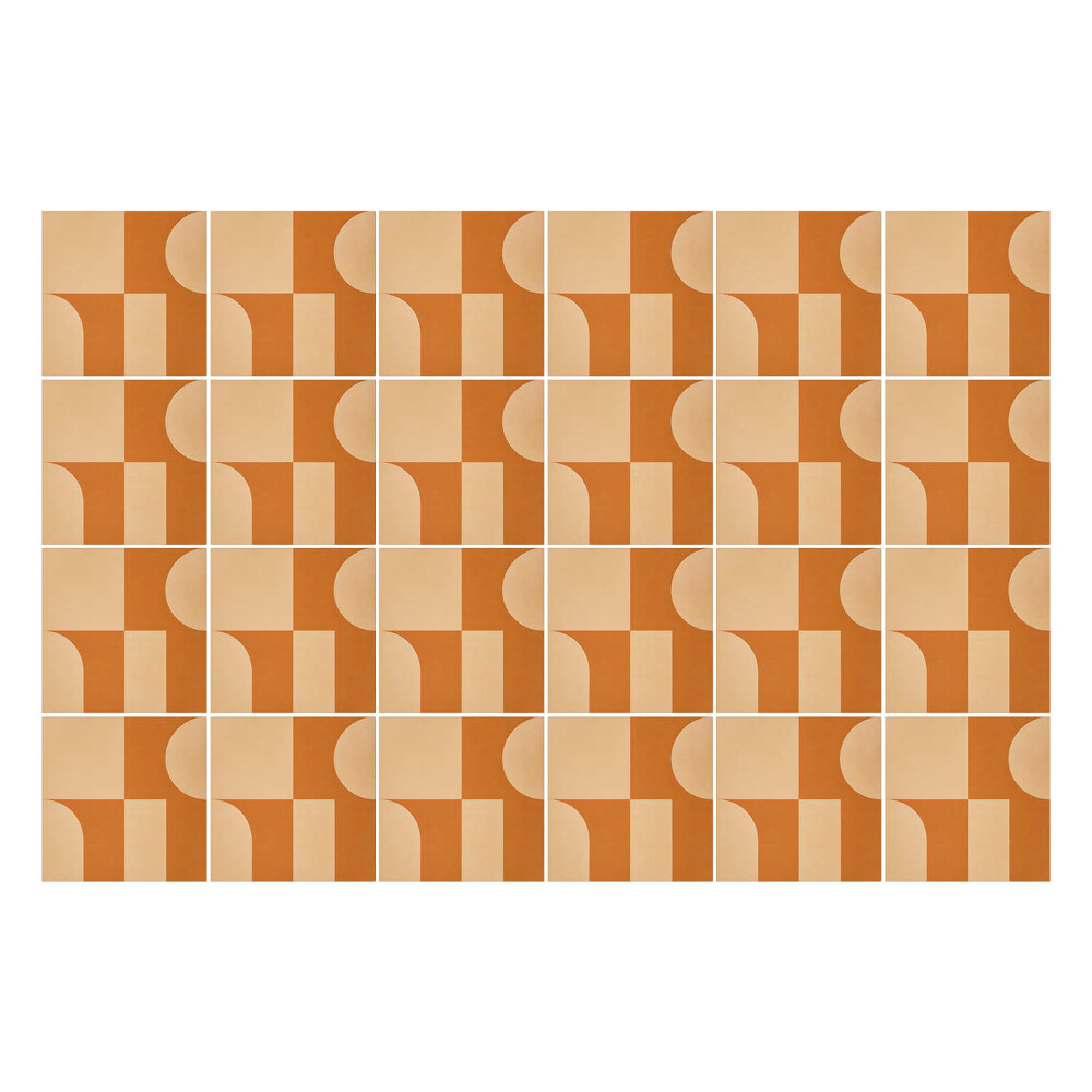 Autocolante gresie Geometrie în armonie