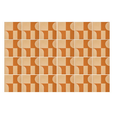 Autocolante gresie Geometrie în armonie