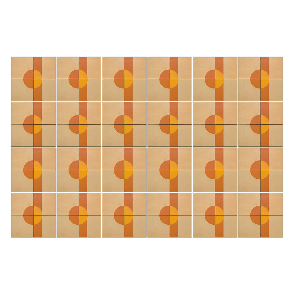 Autocolante gresie si faianta Cercuri și dreptunghiuri geometrice