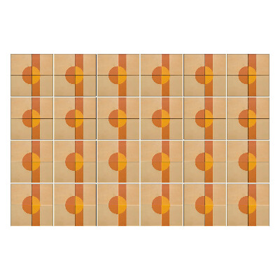 Autocolante gresie si faianta Cercuri și dreptunghiuri geometrice