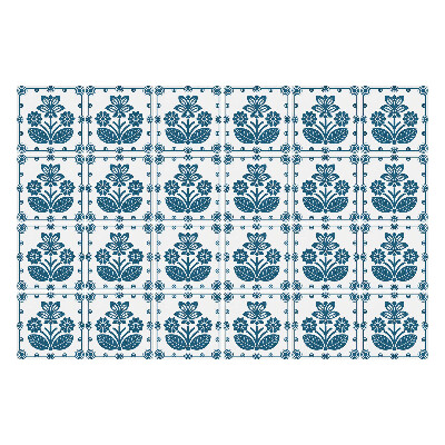 Autocolante gresie si faianta plăci spaniole cu flori