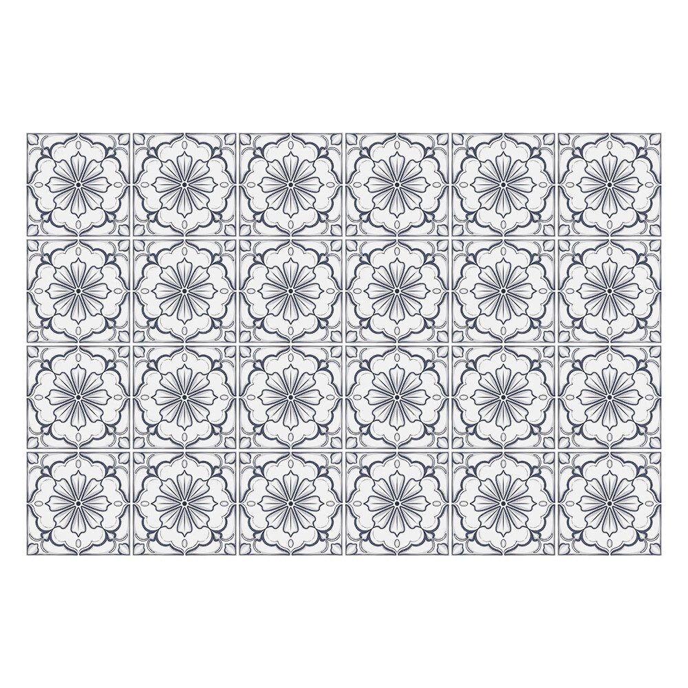 Autocolante gresie Ornamente florale