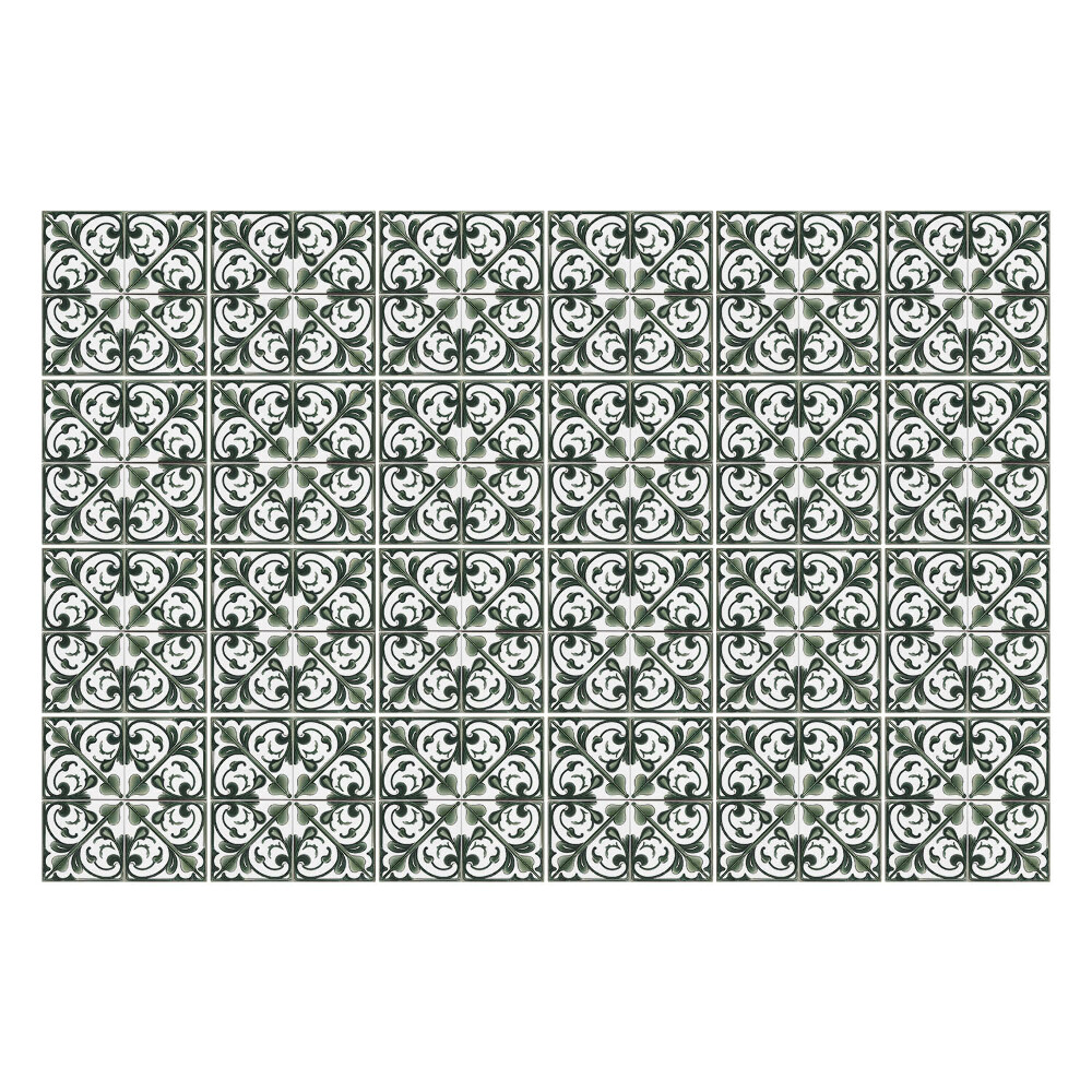 Autocolante gresie si faianta Ornamente vegetale complexe