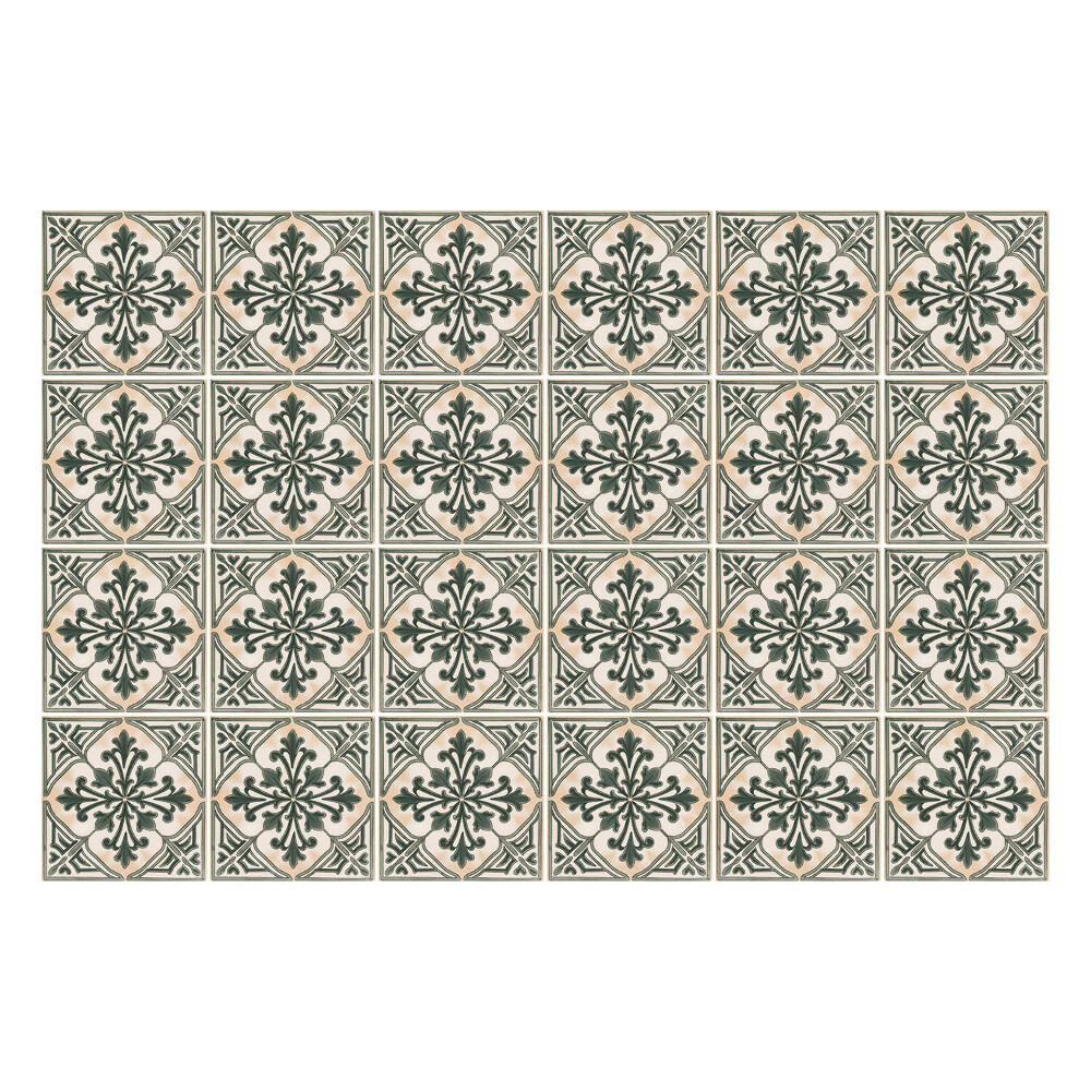 Autocolante gresie Plăci florale