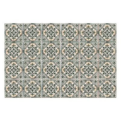 Autocolante pentru gresie Plăci florale