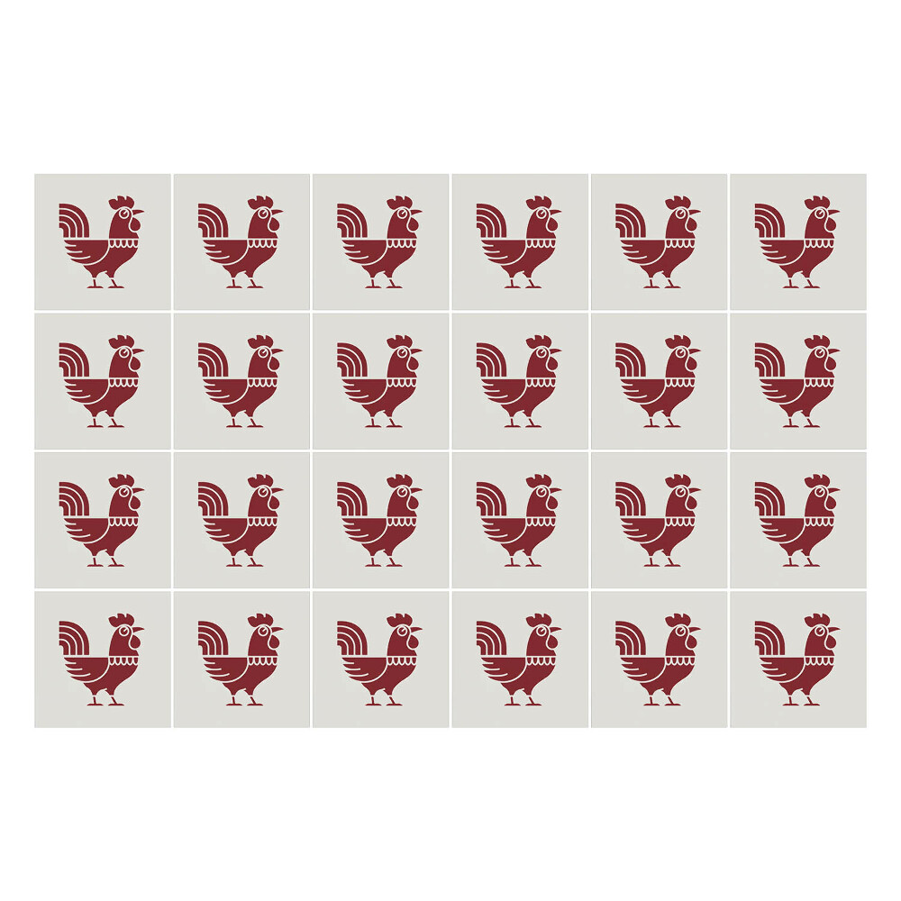 Autocolante gresie Găini folclorice